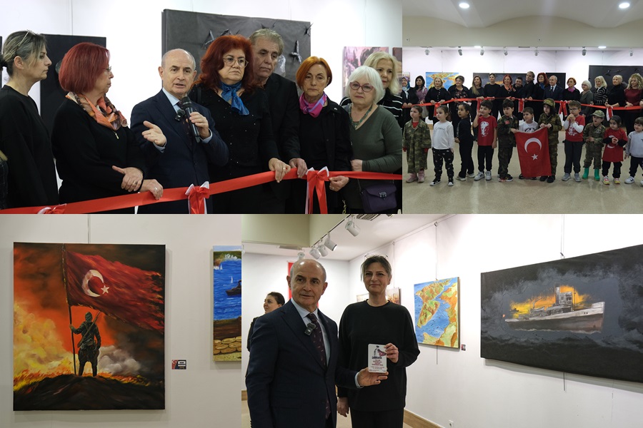 “ÇANAKKALE İÇİNDE VURDULAR BENİ’’ SERGİSİ SANATSEVERLERLE BULUŞTU