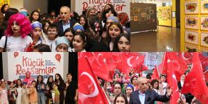 ‘KÜÇÜK RESSAMLAR’ 23 NİSAN ÇOCUK SERGİSİ SEFAKÖY GALERİ KÜP’TE