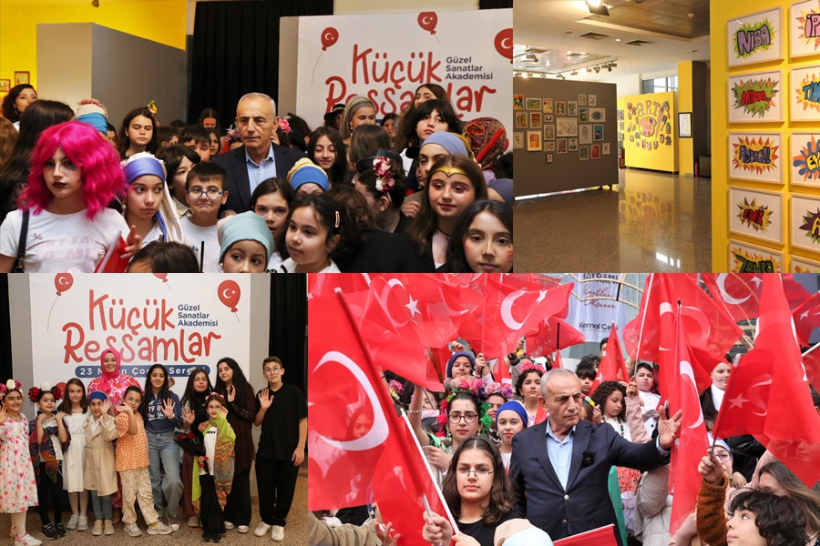 ‘KÜÇÜK RESSAMLAR’ 23 NİSAN ÇOCUK SERGİSİ SEFAKÖY GALERİ KÜP’TE