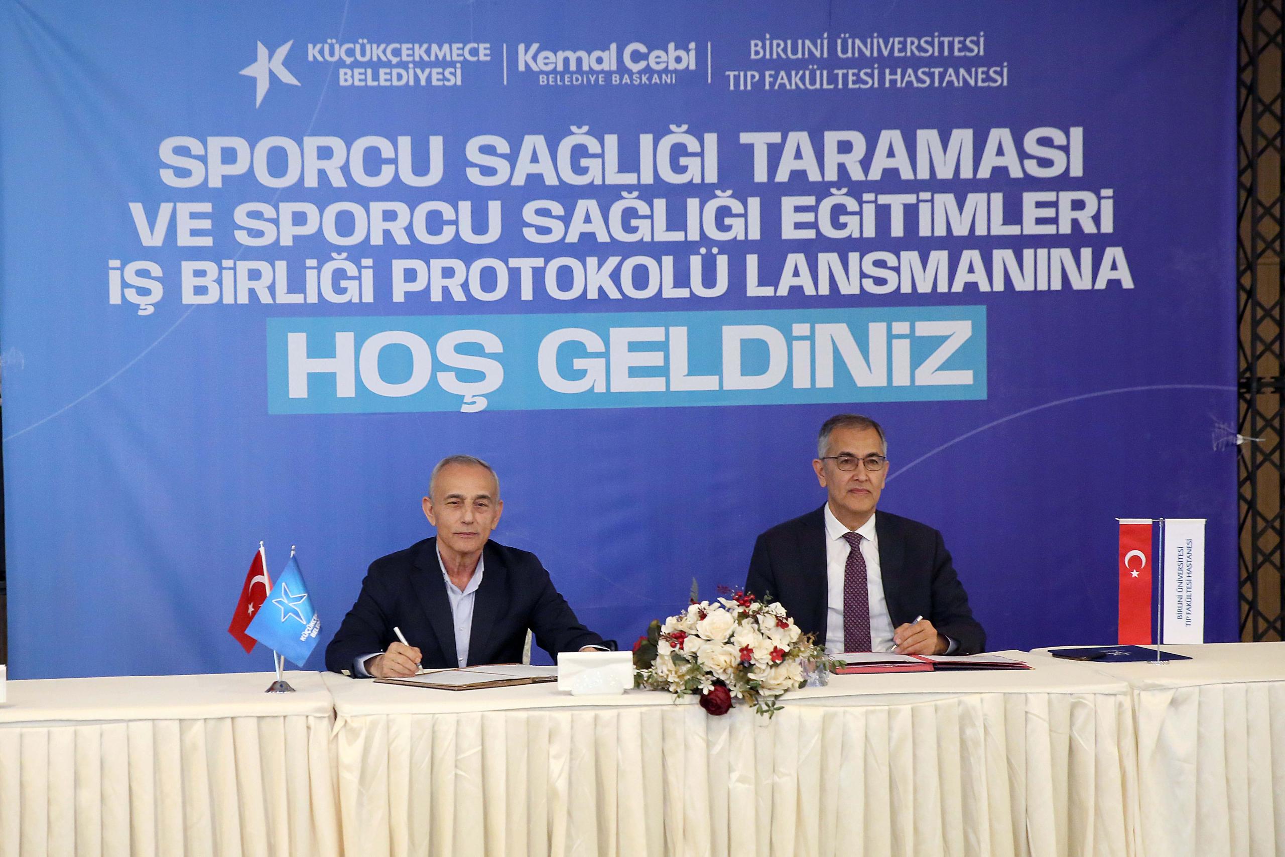 SPORCU SAĞLIĞI TARAMASI VE SPORCU SAĞLIĞI EĞİTİMLERİ İŞBİRLİĞİ PROTOKOLÜYLE KÜÇÜKÇEKMECE’DE 10 BİN SPORCUYA ULAŞILACAK