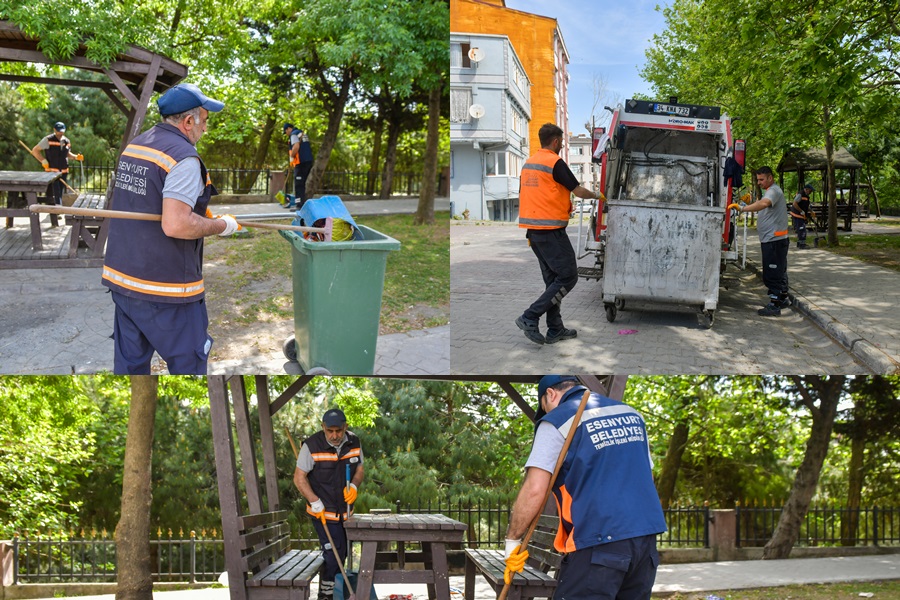 ESENYURT’TA 7/24 KESİNTİSİZ TEMİZLİK SEFERBERLİĞİ
