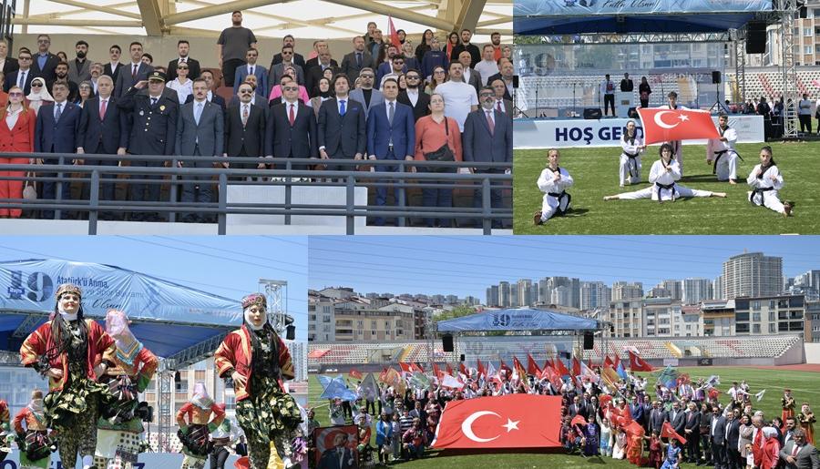 ESENYURT’TA 19 MAYIS COŞKUSU: YÜZLERCE KİŞİ TURGUT ÖZAL STADYUMU’NDA BULUŞTU