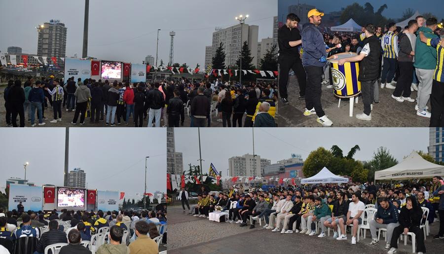 ESENYURT’TA FINAL COŞKUSU: FENERBAHÇE ZAFERI DEV EKRANDA KUTLANDI