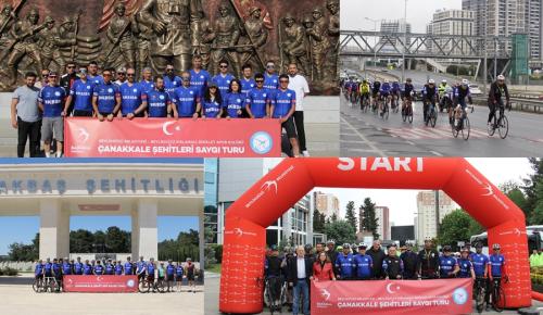 SPORCULAR 8. KEZ ŞEHİTLER İÇİN PEDAL ÇEVİRDİ
