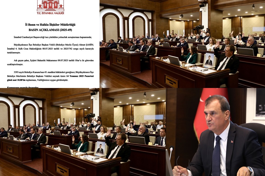 BÜYÜKÇEKMECE’DE YENİ BAŞKANVEKİLİ SEÇİMİ 14 TEMMUZ PAZARTESİ….