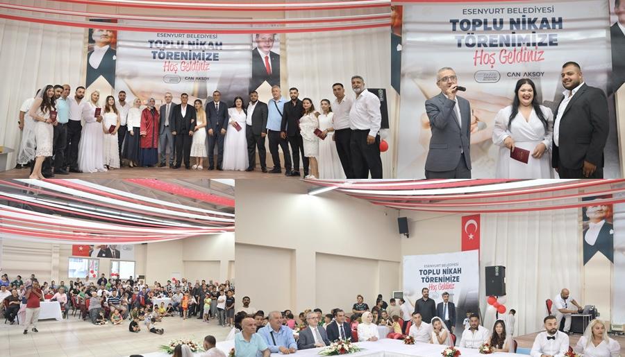 ESENYURT’TA ROMAN ÇİFTLERE DÜĞÜN HAVASINDA TOPLU NİKÂH TÖRENİ