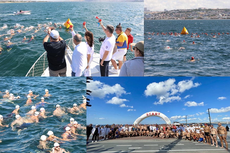 7. BÜYÜKÇEKMECE KÖRFEZİ YÜZME MARATONU NEFESLERİ KESTİ