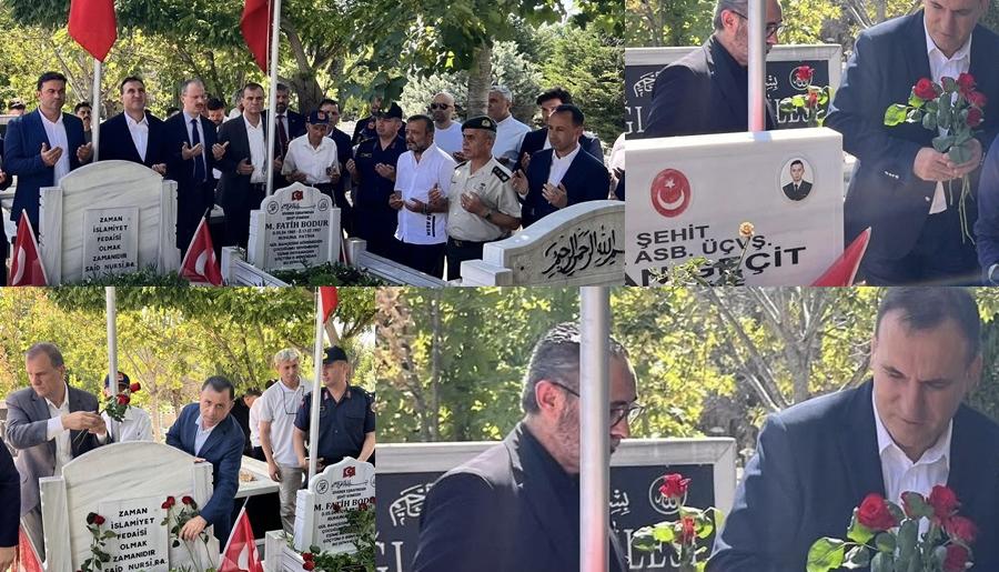 15 TEMMUZ DEMOKRASİ VE MİLLÎ BİRLİK GÜNÜ’NDE BÜYÜKÇEKMECE’DE ŞEHİTLER KABİRLERİ BAŞINDA ANILDI…