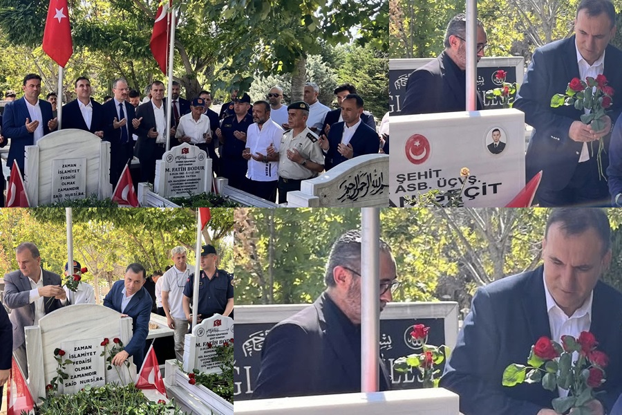 15 TEMMUZ DEMOKRASİ VE MİLLÎ BİRLİK GÜNÜ’NDE BÜYÜKÇEKMECE’DE ŞEHİTLER KABİRLERİ BAŞINDA ANILDI…