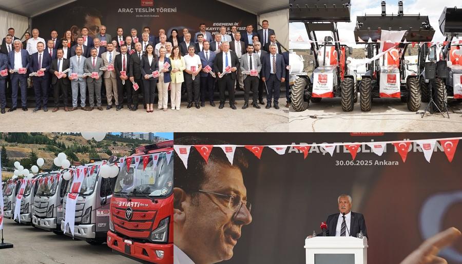 TBB’DEN BELEDİYELERE 62 ARAÇ HİBESİ