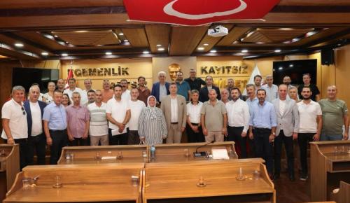 BAŞKAN ERHAN GÜZEL, MAHALLE MUHTARLARIYLA BİR ARAYA GELDİ