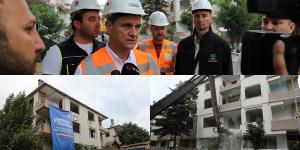 BÜYÜKÇEKMECE’DE “ÇOK RİSKLİ” OLDUĞU TESPİT EDİLEN BİR SİTE DAHA YIKILDI