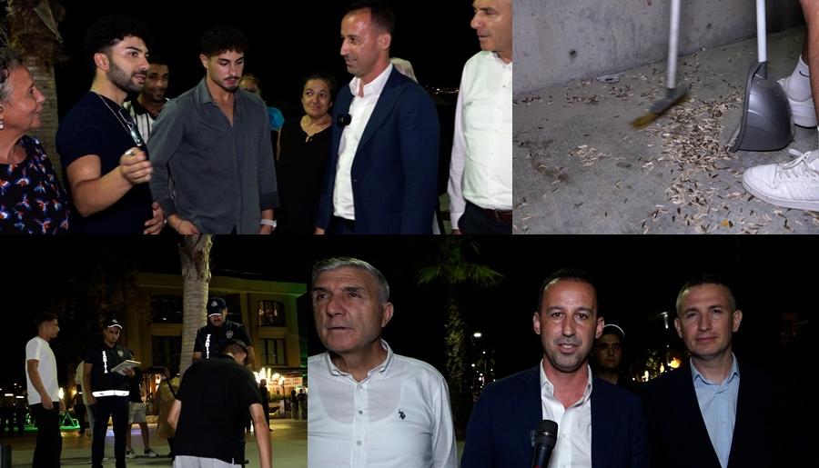 ZABITA, ÇEVREYİ KİRLETEN GENÇLERE KENDİ ATTIKLARI ÇÖPLERİ SÜPÜRTTÜRDÜ