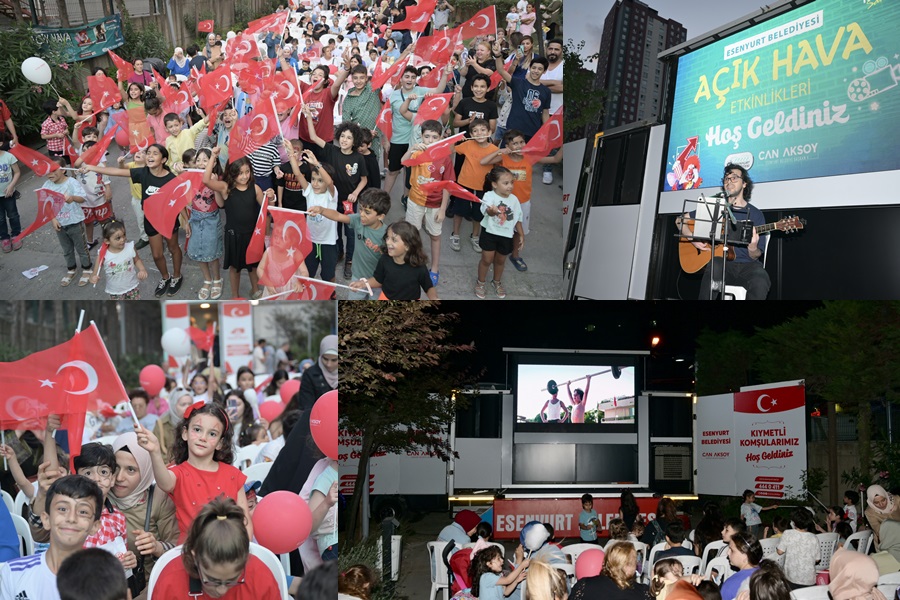 ESENYURT’TA YAZ AKŞAMLARI AÇIK HAVADA RENKLENİYOR
