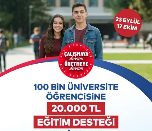 GENÇ ÜNİVERSİTELİ DESTEĞİ BAŞVURULARI BAŞLIYOR