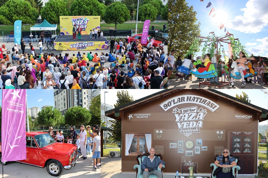 KÜÇÜKÇEKMECE’DE 90’LAR KONSEPTLİ YAZA VEDA FESTİVALİ BÜYÜK İLGİ GÖRDÜ