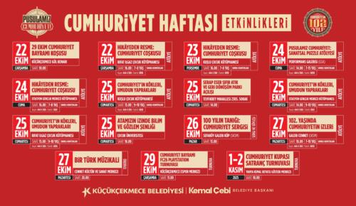 KÜÇÜKÇEKMECE 29 EKİM’E HAZIR