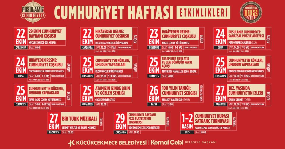 KÜÇÜKÇEKMECE 29 EKİM’E HAZIR