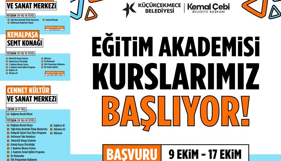 18 BRANŞTA EĞİTİM AKADEMİSİ KURSLARI BAŞLIYOR