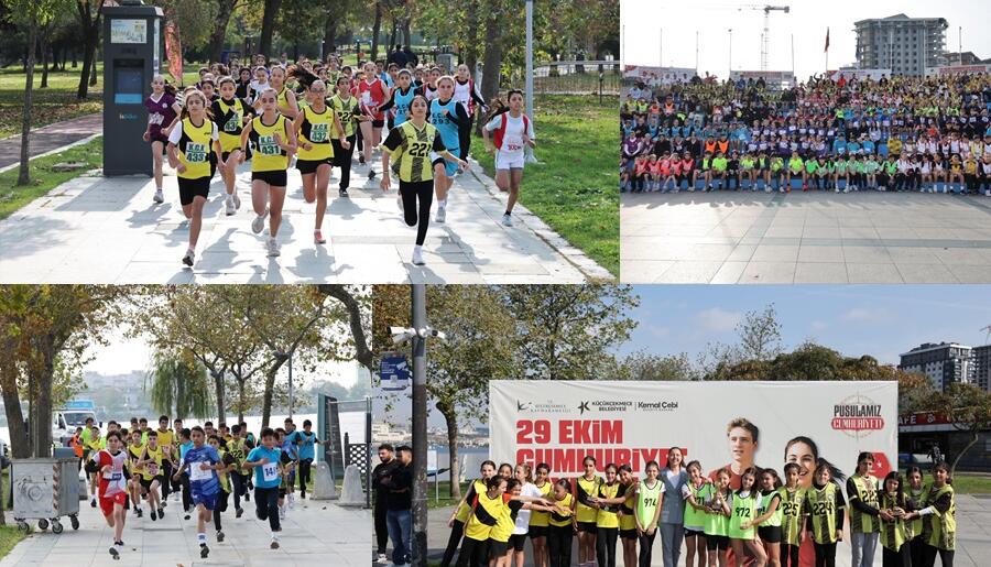 KÜÇÜKÇEKMECELİ ÇOCUKLAR 29 EKİM İÇİN KOŞTU