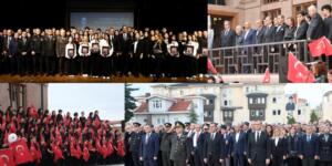 BÜYÜK ATATÜRK, SAYGI, MİNNET VE ÖZLEMLE ANILDI