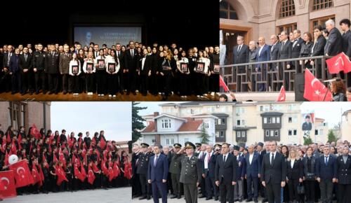 BÜYÜK ATATÜRK, SAYGI, MİNNET VE ÖZLEMLE ANILDI