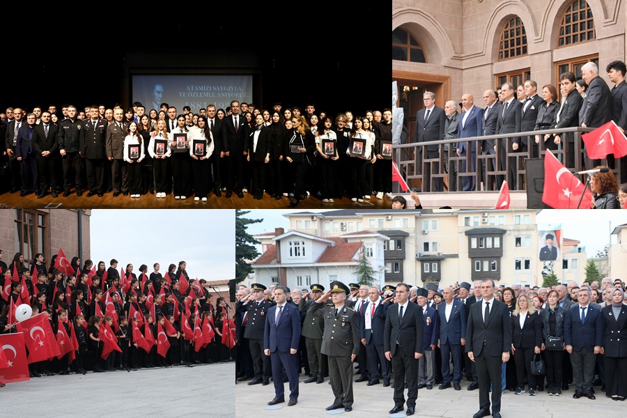 BÜYÜK ATATÜRK, SAYGI, MİNNET VE ÖZLEMLE ANILDI