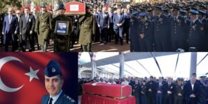 ŞEHİT PİLOT YARBAY GÖKHAN KORKMAZ, GÖZYAŞLARI VE DUALARLA UĞURLANDI…