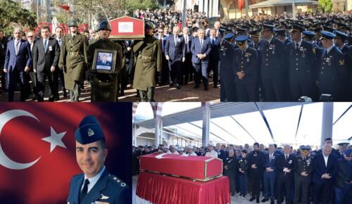 ŞEHİT PİLOT YARBAY GÖKHAN KORKMAZ, GÖZYAŞLARI VE DUALARLA UĞURLANDI…