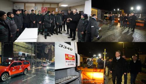 BEYLİKDÜZÜ’NDE KAR MESAİSİ 7/24 SÜRÜYOR