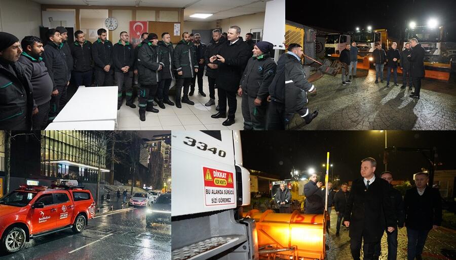 BEYLİKDÜZÜ’NDE KAR MESAİSİ 7/24 SÜRÜYOR