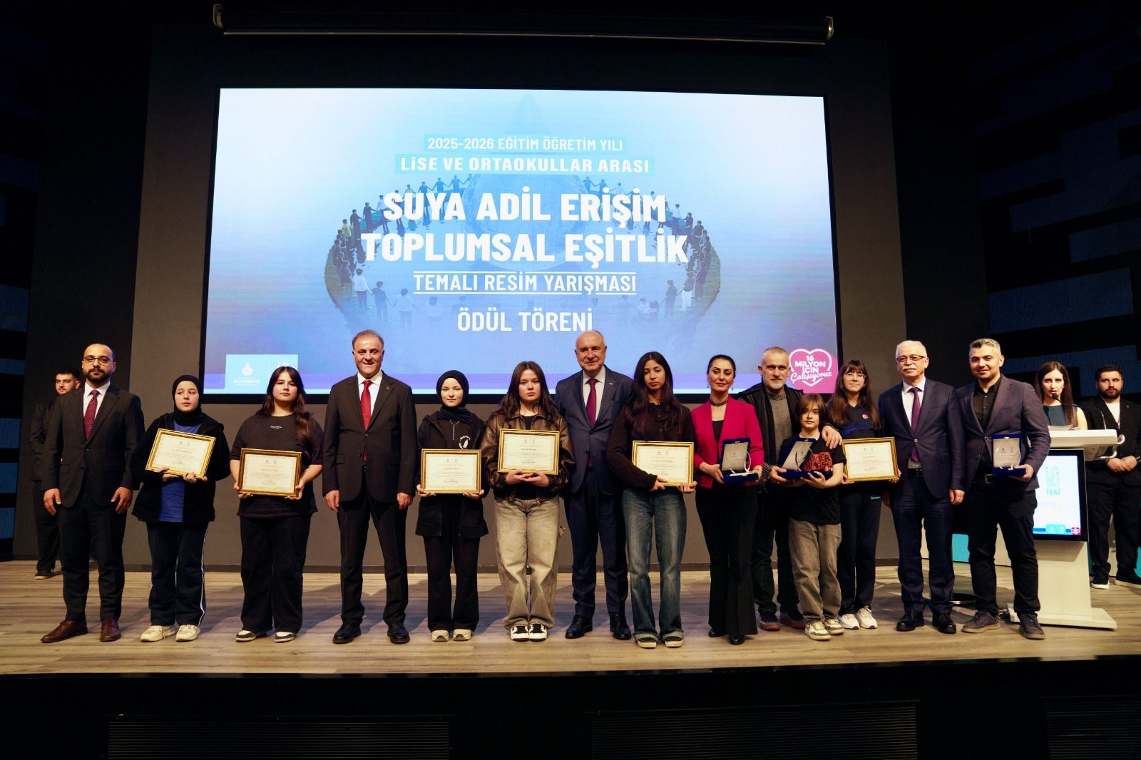 İSKİ’NİN RESİM YARIŞMASINDA ÖDÜLLER VERİLDİ