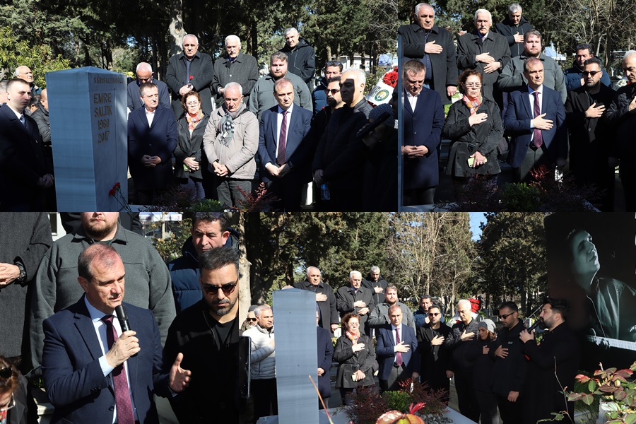EMRE SALTIK, VEFATININ 9. YIL DÖNÜMÜNDE KABRİ BAŞINDA ANILDI