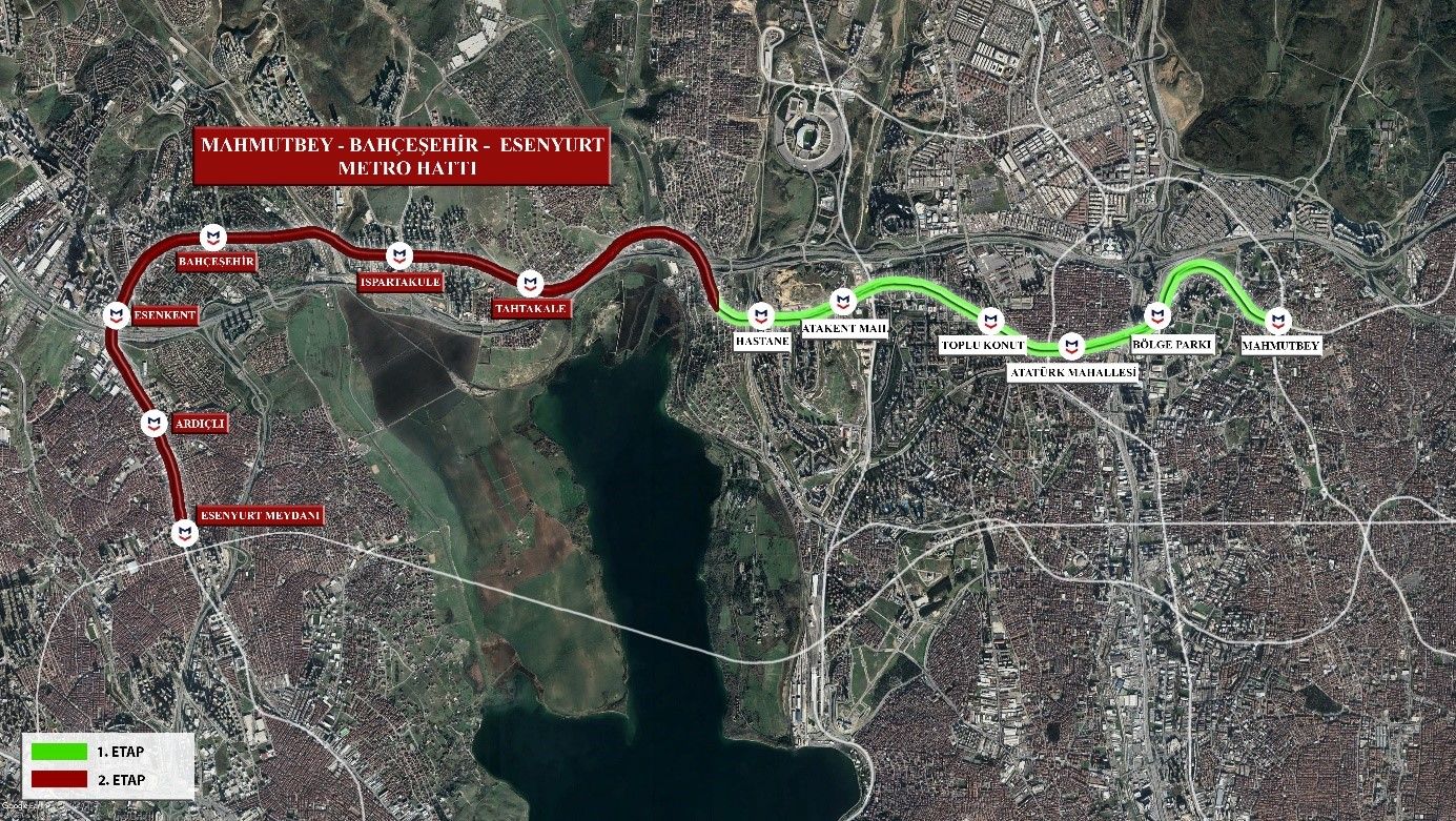 ESENYURT METROSU’NDA ÇALIŞMALAR KESİNTİSİZ SÜRÜYOR