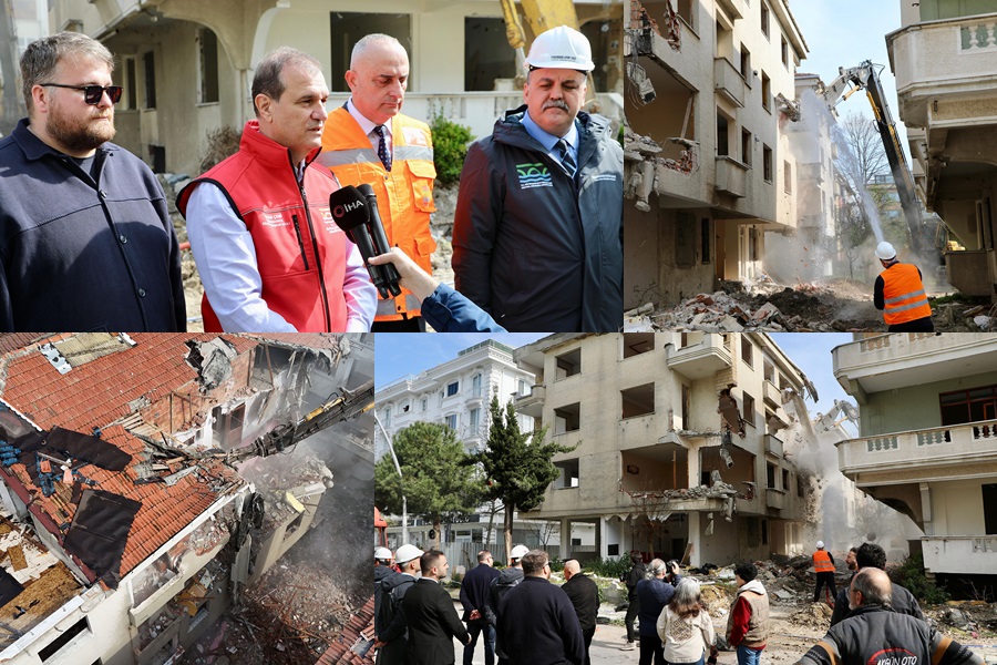 BÜYÜKÇEKMECE’DE 5 ADET YÜKSEK RİSKLİ YAPI YIKILDI