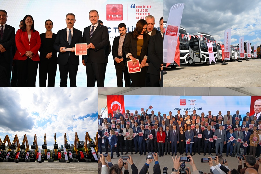 TBB’DEN 94 BELEDİYEYE 95 HİZMET ARACI