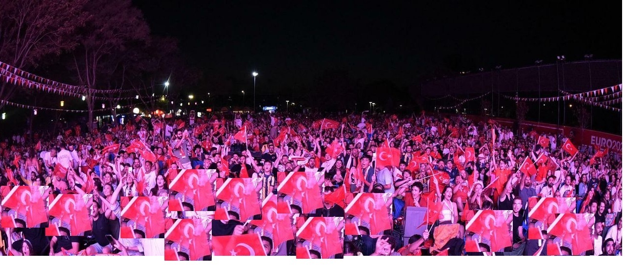 MİLLİ MAÇ COŞKUSU MEYDANLARA TAŞINIYOR