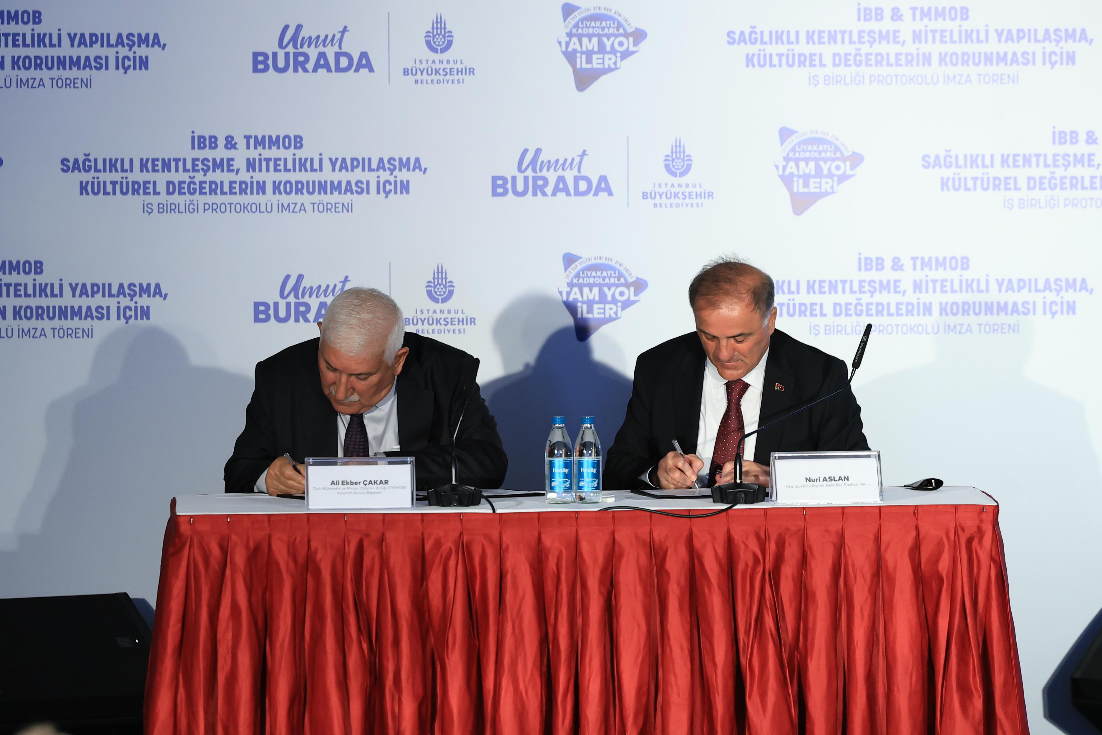 İBB İLE TMMOB ARASINDA ÖRNEK PROTOKOL