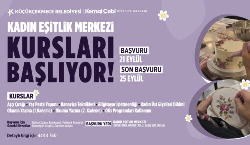 KADIN EŞİTLİK MERKEZİ YENİ DÖNEM KURS KAYITLARI BAŞLADI