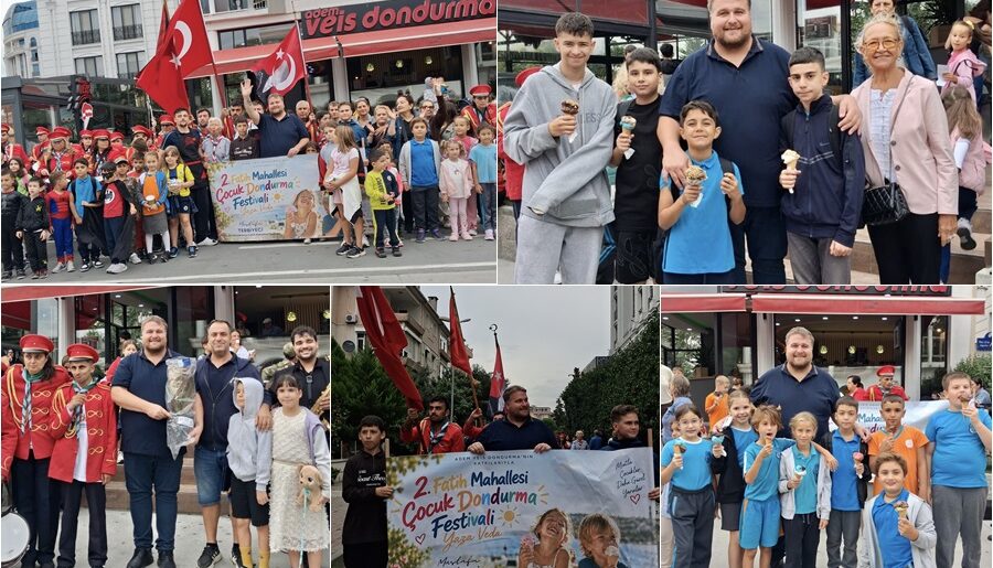 BÜYÜKÇEKMECE’DE ÇOCUKLARIN DONDURMA BAYRAMI! – MUHTAR MUSTAFA TERBİYECİ’DEN ÖRNEK FESTİVAL…