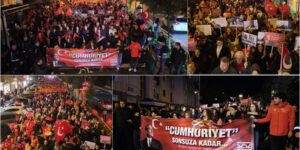 103. YIL CUMHURİYET YÜRÜYÜŞÜ BİNLERCE KİŞİNİN KATILIMIYLA GERÇEKLEŞTİ