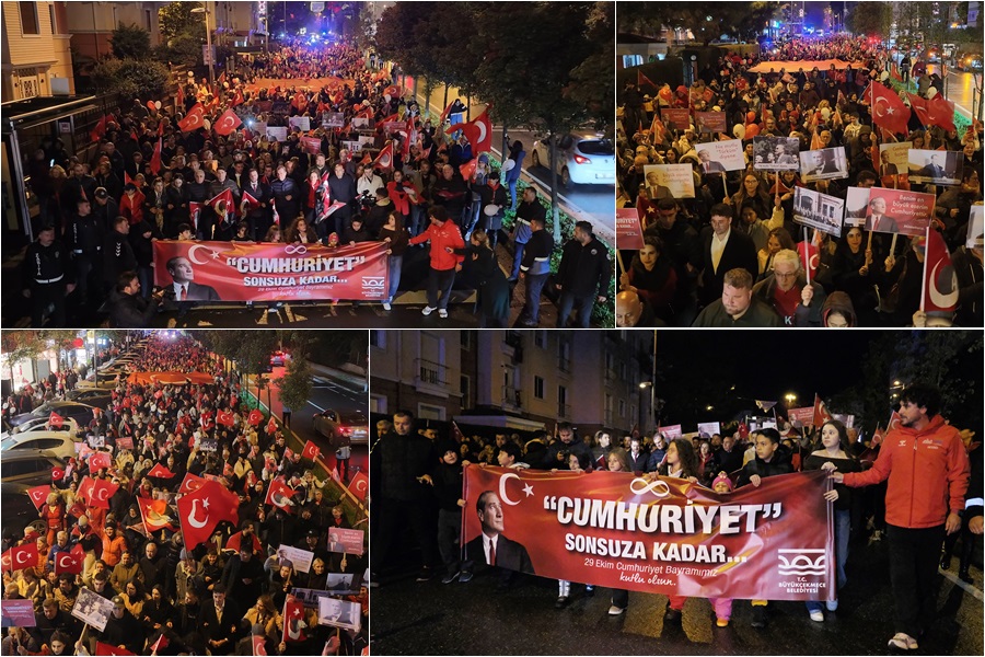 103. YIL CUMHURİYET YÜRÜYÜŞÜ BİNLERCE KİŞİNİN KATILIMIYLA GERÇEKLEŞTİ
